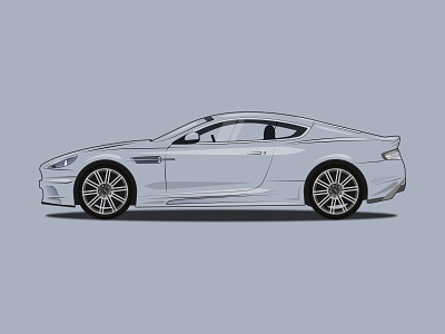 Aston Martin DBS car cars england illustration motor prestige vector vector art vector illustration