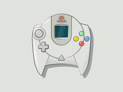 Dreamcast Controller illustration japan sega sonic vector vector art vector illustration video game video games