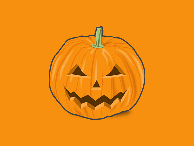 Jack'O'Lantern ghost halloween illustration lantern pumpkin vector vector art vector illustration witches