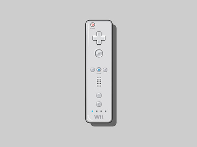 Wiimote controller illustration nintendo vector vector art vector illustration wii