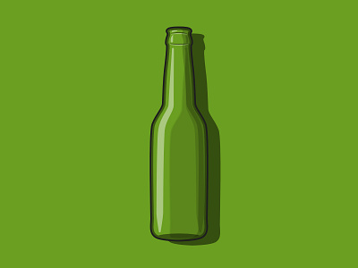Glass Bottle beer bottle drink glass illustration vector vector art vector illustration