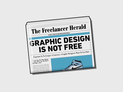 Newspaper freelancer illustration journalist newspaper vector vector art vector illustration
