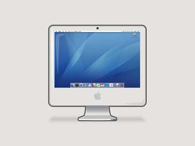 iMac G5 apple illustration imac imac g5 vector vector art vector illustration