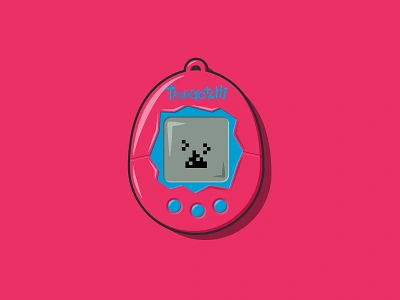 Tamagotchi bandai game illustration toy vector vector art vector illustration