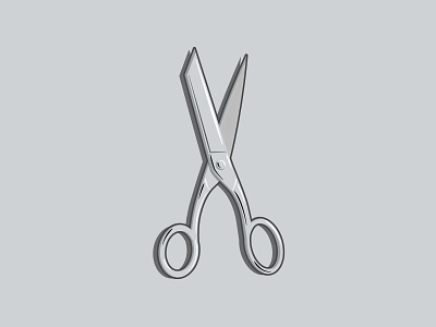 Scissors cut hair illustration scissors vector vector art vector illustration