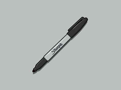 Sharpie Pen arts drawing illustration marker pen sharpie vector vector art vector illustration