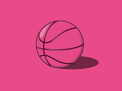 Dribbble Ball ball basket illustration social media sport vector vector art vector illustration
