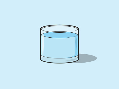 Glass of water drink glass illustration vector vector art vector illustration water
