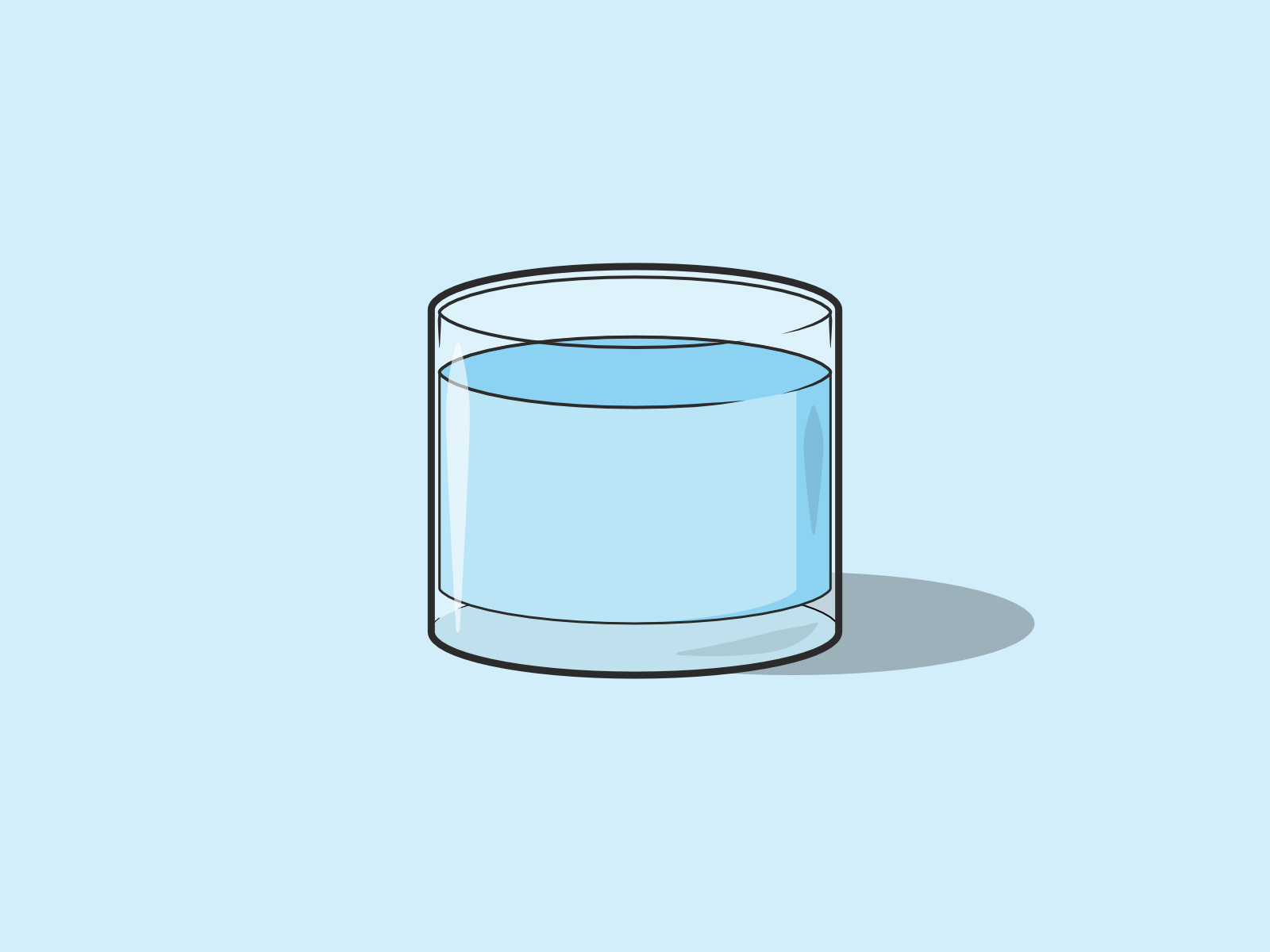 Glass of water by Genewal Design on Dribbble