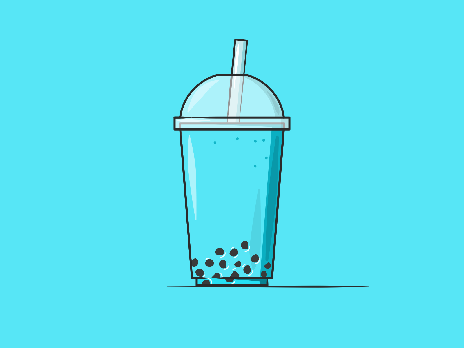 Boba Drink, Bubble Tea, Tea Cup Glass Icon Stock Vector - Illustration of  isolated, sweet: 250721275