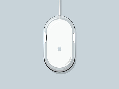 Apple Pro Mouse apple computer graphic design illustration mouse vector vector art vector illustration