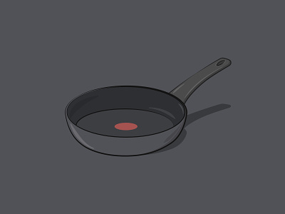 Frying pan cook cooking crepes food fry graphic design illustration pan pancake vector vector art vector illustration