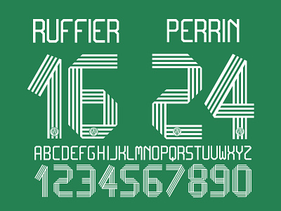 AS Saint-Étienne custom font font football football club numbers soccer sport