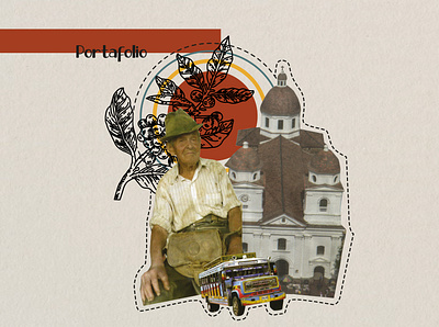 Portafolio campesinos collage colombia design diagram dibujo editorial editorial art illustration portafolio