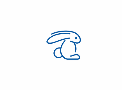 little rabbit logo logo design