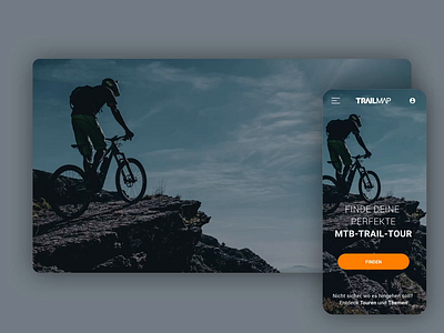 TRAILMAP Website – animation adobe adobexd animation auto animate design madewithadobexd mobile ui mountain bike mtb neuland transition ui user experience user interface user interface design ux webdesign