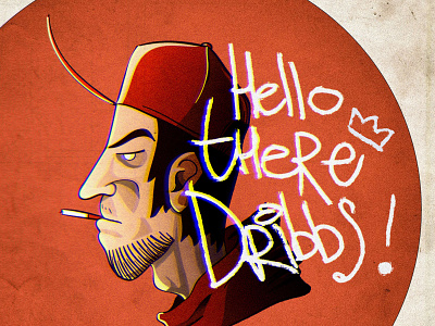 hi dribbs! cartoon cartoon character cartoon illustration characterdesign hello hello dribble hellodribbble illustration portrait vector