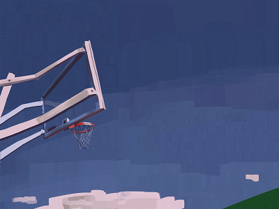 pure_basket basketball color design digitalpainting sky sport