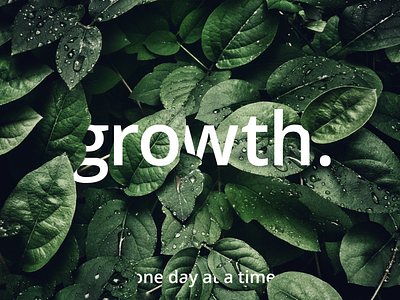GROWTH 100daychallenge day one design design challenge graphicdesign photoshop plants typography