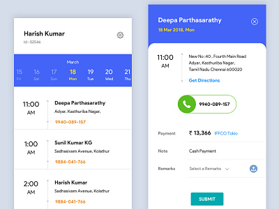 Field Executive app lead notification report