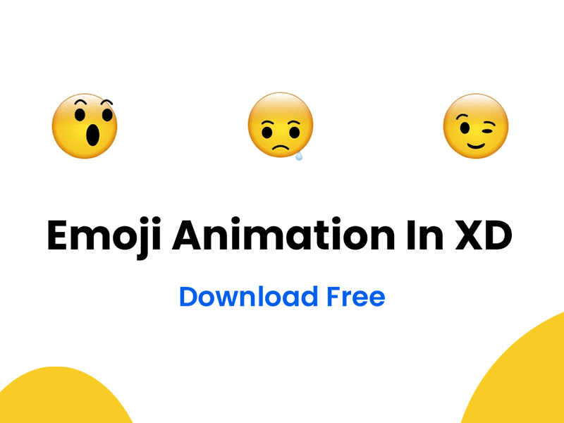 Emoji Animation in XD adobe illustrator adobexd animation download emoji emoticon emotion freebies interaction