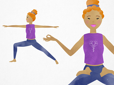 Jane Yoga Poses by Claire Winter on Dribbble