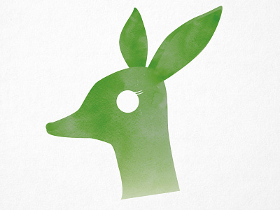 Anahata Deer design icon illustration vector