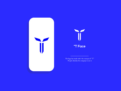 T Face Logo 2d abstract brand brand identity branding clean concept dribbble flat graphic design icon illustrator ios logodesign logotype minimal ui ux vector web webdesign