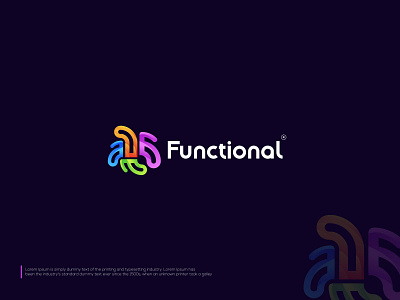 Functional modern web development logo design agency branding code developer coding design digital agency flat graphic design icon letter mark monogram logo logo design logo designer programmer programming tech technology vector web development agency web development company logo