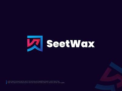 SeetWax modern abstract logo design