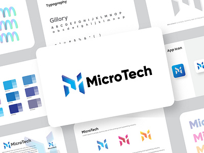 Microtech-modern tech logo design