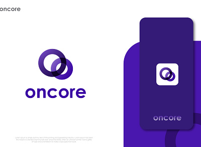 Oncore - modern agency logo design agency brandig agency logo agency website best logo design branding colorful logo design gradient logo graphic design logo logo design logo designer logo ideas logo mark logo trends 2022 logotype minimal modern logo professional logo typography logo