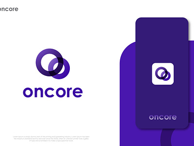 Oncore - modern agency logo design