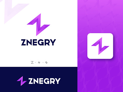 Znegry modern abstract logo design