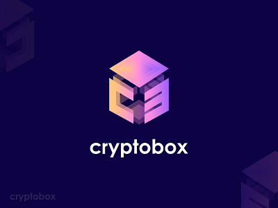 Cryptobox modern crypto logo design