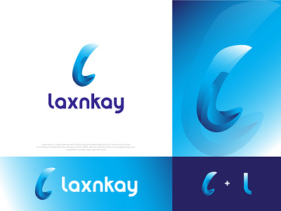laxnkay- modern crypto logo design
