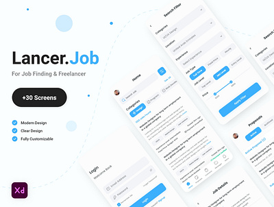 Lancer.Job UI APP design ui ui design user experience user interface ux uxui