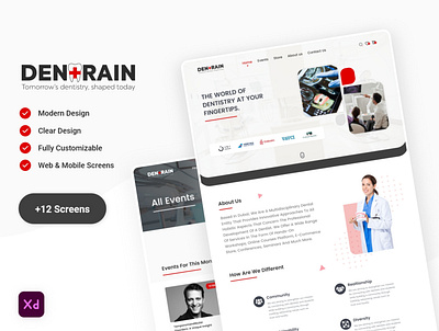 Dentrain Website UI Design design ui ui design user experience user interface ux uxui