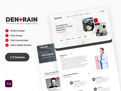 Dentrain Website UI Design