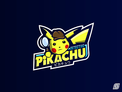 Detective Pikachu Mascot Design anime detective pikachu illustration logo design mascot character mascot design pikachu