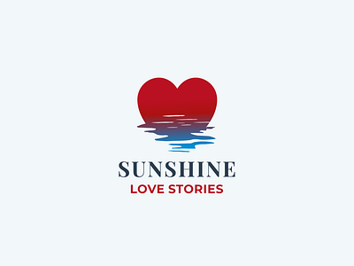 Sunshine Love Stories love love story negative space negative space logo smart logo story sun sunshine