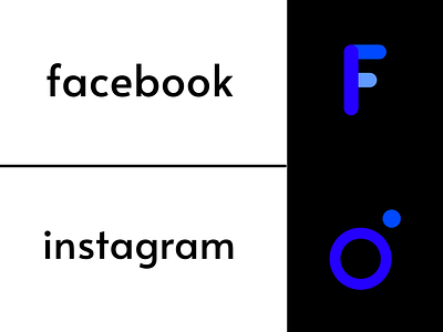 Facebook & Instagram remake app design designer designer logo illustration logo logodesign logotype minimal vector