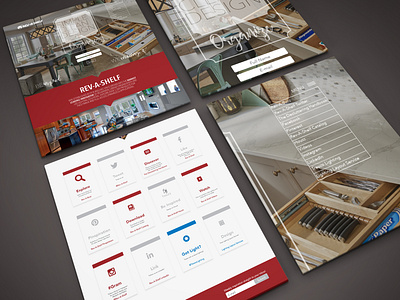 Designer Resources mock-up landingpage manufacturing webdesign