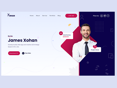 Personal Web template Psd/Figma File app branding figma graphic design psd ui ux web