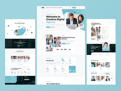 Ally Creative Digital Agency template figma template