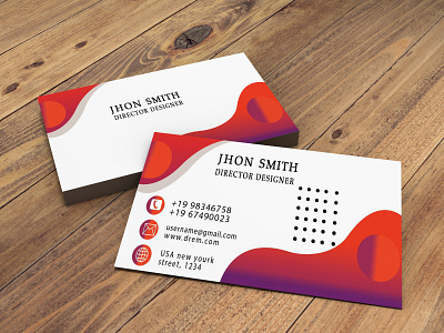 Creative Business Card animation branding business card design businesscard design flat graphic design illustration minimal typography