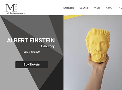 Museum of Contemporary Art icon typography uidesign ux uxdesigner web