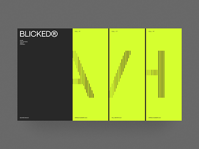 Blicked® black design ecommerce fashion grid letters minimal typography ui web web design website