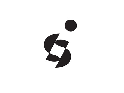 Innosouls black branding design identity logo minimal monogram negative space