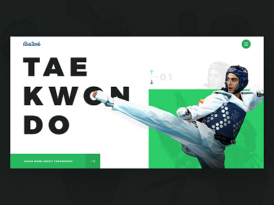 Taekwondo Info Site black challenge design gold minimal site taekwondo web website